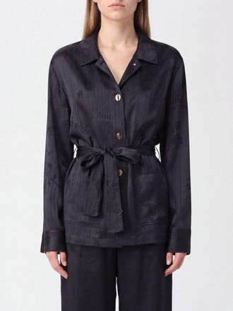Forte_Forte Floral Viscose Shirt with Tie-Waist Belt