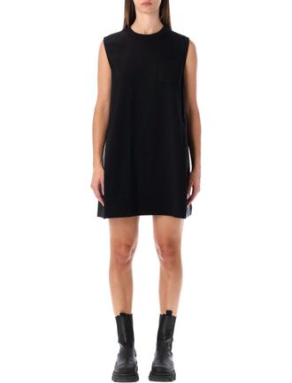 sacai Black Crewneck Dress
