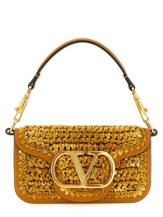 Valentino Garavani Gold Viscose Shoulder Womens Bag