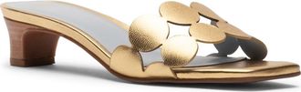 Frances Valentine Sandy Block Heel Sandal in Platino at Nordstrom, Size 6.5