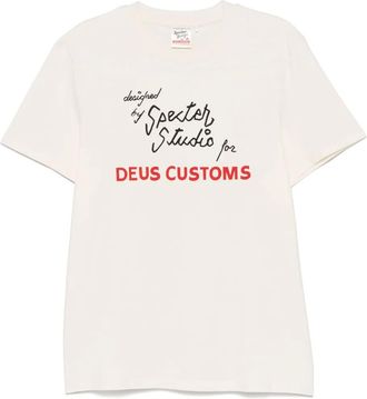 Deus x Specter Design T-shirt Rare Birds - Bianco