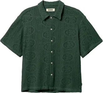 Woodbird Heren, Overhemden, Groen, Maat: L