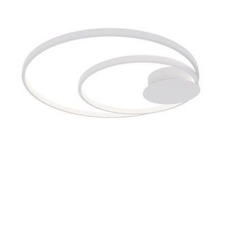 Luce-Ambiente-Design Plaf&oacute;n led en aluminio blanco 40w con cct
