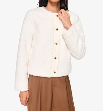 Cami NYC Pavan Sherpa Jacket In Ecru