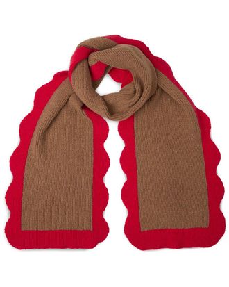Saachi Saachi Scallop Trim Knit Scarf