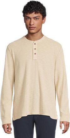 Tommy Bahama Port Oasis Henley Long Sleeve Mens T Shirt Abalone : 3XL, Cotton