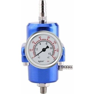 OEM Regulador De Presi&oacute;n De Combustible, Kit De Manguera De Man&oacute;metro De Regulador De Presi&oacute;n De Combustible Ajustable De 0 A 140 Psi (azul)