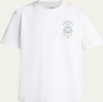 Casablanca Mens Cotton Jersey T-Shirt