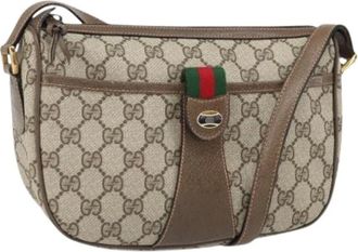 Gucci Pre-owned Cross Body Bags, female, Beige, Size: ONE SIZE Pre-owned Plastic Cross Body Bag