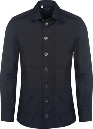 Dolce & Gabbana Casual Hemden - Heren - Overhemden - Zwart - Maat: S