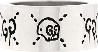 Gucci Silver Gg Wide Band Ring 50 5.25 (Authentic Pre-Loved)