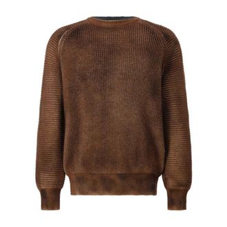 Avant Toi Truien & Vesten, Heren, Bruin, XL, Wol, Wol & Kasjmier Gebreide Trui