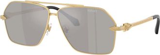 Versace Mens Black Aviator Sunglasses VE2284 10026G 63
