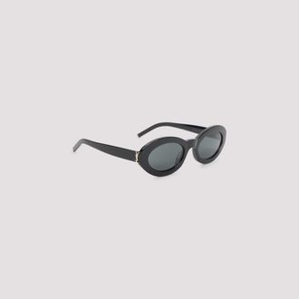 Saint Laurent Black Oval Sunglasses