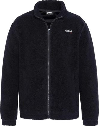 Schott NYC Gilet zipp&eacute; exterieur molletonn&eacute; - Heren - Winterjassen - Blauw - S - Polyester - Jassen
