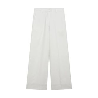 Frankie Shop Brickell Trousers - female - The Frankie Shop - Wide Trousers - Beige - L - Trousers