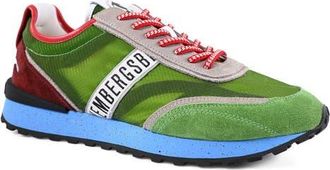 Dirk Bikkembergs Contrast Stripe Sneaker in Leaf at Nordstrom, Size 10