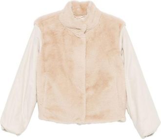 Herno Beige Mock Collar Jacket
