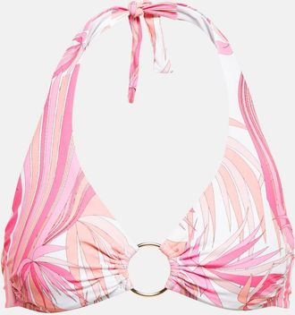 Melissa Odabash Brussels printed halterneck bikini top