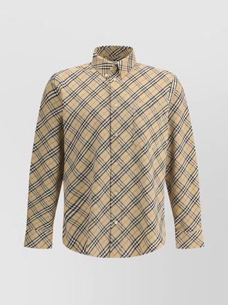 Burberry checked cotton shirt