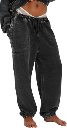 Free People Intimately FP Slow it Down Joggers in Black at Nordstrom, Size Medium