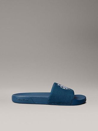 Calvin Klein Canvas sliders met logo