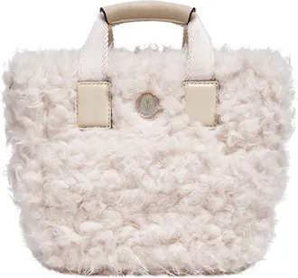 Moncler Moncler Micro Caradoc Tote Bag, Women, Beige, Size: One Size