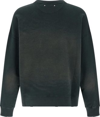 Golden Goose Mens Black Cotton Sweatshirt Clothing