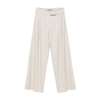 D.exterior Broeken, Dames, Wit, S, Wide Broeken