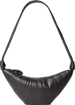 Christophe Lemaire De Croissant Medium Tas - Dames - Schoudertassen - Bruin - ONE Size - Katoen - Tassen