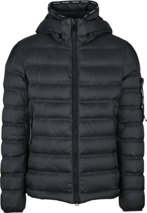 Peuterey Donsjack met ritssluiting zakken - Heren - Winterjassen - Zwart - 2XL - Jassen