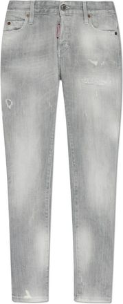 Dsquared2 Brushed Wash Skinny Jeans - Dames - Skinny Jeans - Grijs - M - Katoen - Jeans