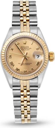 Rolex Pre-owned Rolex Datejust Automatic Chronometer Champagne Dial Ladies Watch 179173 CRJ