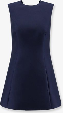 Balenciaga Vestito corto A-line in misto lana merino e seta - BALENCIAGA - gender_Woman
