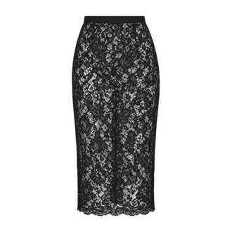 Dolce & Gabbana Kokerrok - Dames - Rokken - Zwart - Maat: 2XS Polyamide