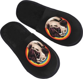 Generic Cotton Slipper Cute Dog Lightweight Hotel Slippers Warm Portable Womens Slippers Travel Indoor M