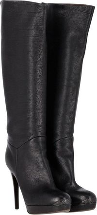 Bottega Veneta Womens Leather High Heel Boot, Size 40.5 (Authentic Pre-Loved)