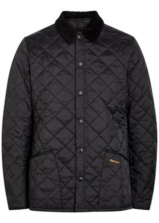 Barbour Liddesdale Quilted Nylon Jacket - Black - M