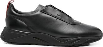 Santoni Perforated-detail Lace-up Sneakers
