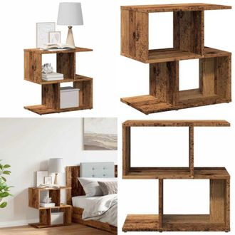 vidaXL Comodino Legno Vecchio 50x30x51,5 cm Legno Multistrato - Comodino antico - Comodino multistrato