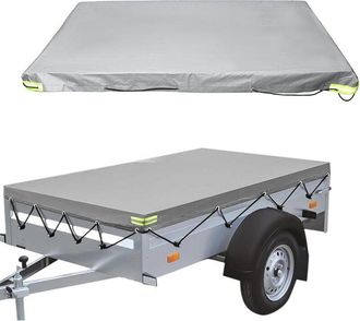 OEM B&acirc;che Remorque - 208 X 114 Cm - Pvc 600 G/m&sup2; - Pour Remorque Plate - 750 Kg - Gris