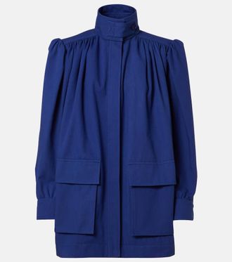 Chloé Gathered cotton canvas jacket