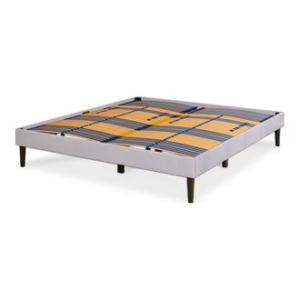 Emma Premium Signature Bed 180x200 - Light Gray - No headboard