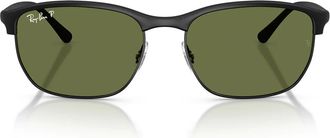 Ray-Ban Sunglasses Rb4469 601 S/2 Sand Black/Green Unisex Polarized