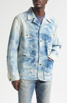 Ralph Lauren Indigo Denim Engineer Jacket in Biloxi Wash at Nordstrom, Size Medium