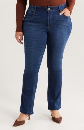 Wit & Wisdom Brittany Baby Bootcut Jeans in Bl-Blue at Nordstrom, Size 22W