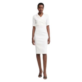 Pinko Pinko - Allyson Mini Jurk - Dames - Jurken - Wit - Maat: S Linnen