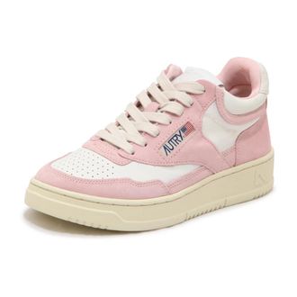 Autry Open Mid - Dames - Sneakers - Roze - 37 EU - Leer - Schoenen