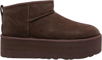 UGG Classic Ultra Mini Platform Laarzen Burnt Cedar - Dames - Winterlaarzen - Bruin - 41 EU - Wol - Schoenen