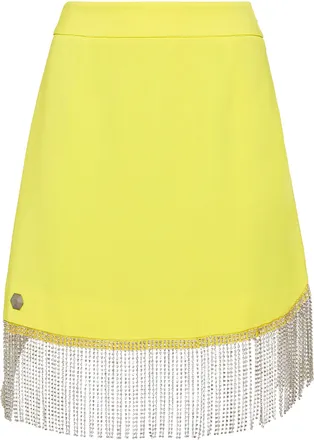 Philipp Plein Short Full Color Crystal Skirt Fringe